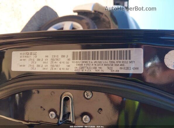 1C6RR7TTXLS111490 2020 RAM 1500 CLASSIC Black Engine compartment view