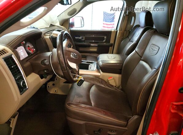 1C6RR7WM0GS186385 2016 RAM 1500 Red Vista interior delantera
