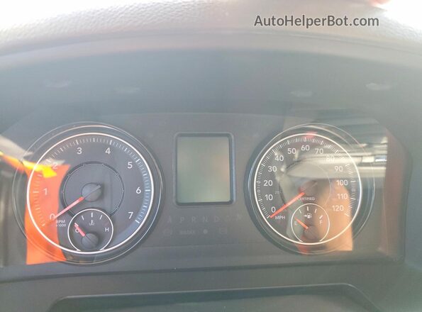 1C6RR7XT2LS153646 2020 RAM 1500 Silver Instrument cluster view