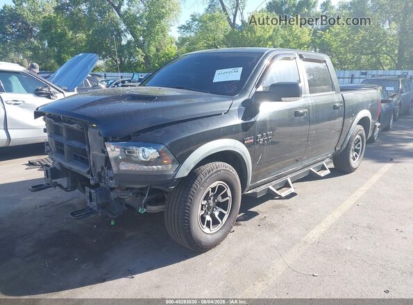 1C6RR7YT5GS217277 2016 RAM 1500 Black Առջևի ձախ երեք քառորդ տեսարան