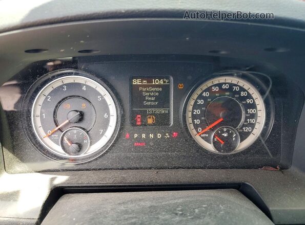 1C6RR7YT8GS181584 2016 RAM 1500 Black Вид щитка приладів