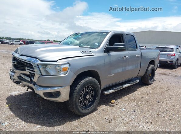 1C6RREBT2KN757433 2019 RAM 1500 Silver Առջևի ձախ երեք քառորդ տեսարան