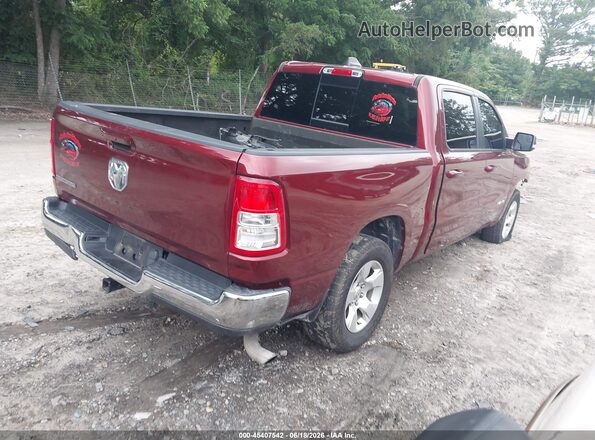 1C6RREFG2MN750630 2021 RAM 1500 Maroon Tył prawy