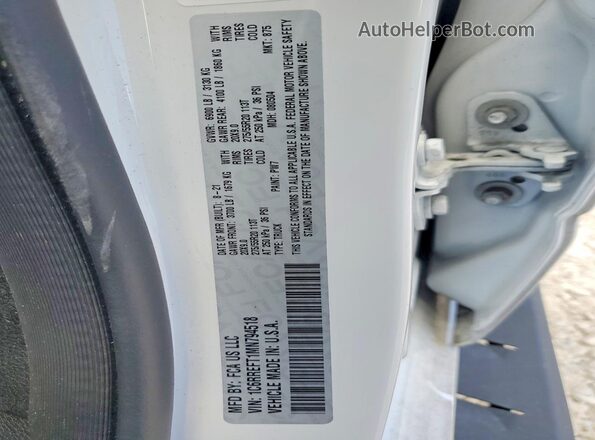 1C6RREFT1MN794518 2021 RAM 1500 White Vista de la etiqueta del VIN