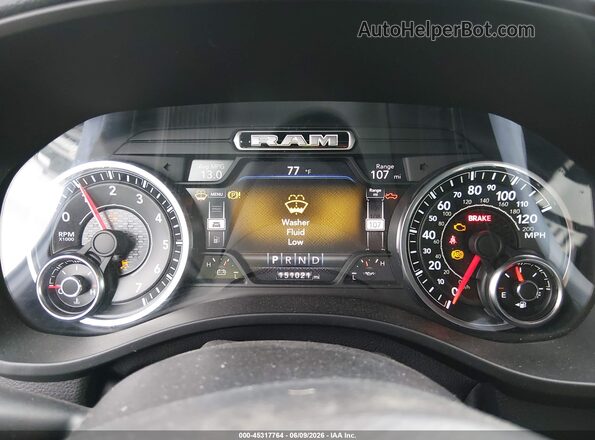 1C6RREFT4LN239108 2020 RAM 1500 Dark Blue Rear seats view