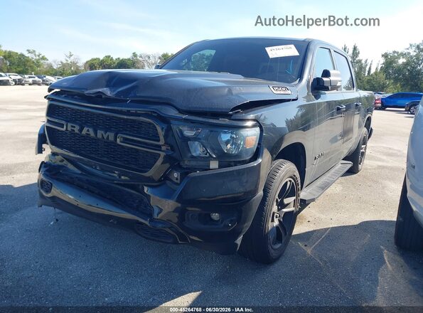 1C6RREFT5NN247625 2022 RAM 1500 Black Առջևի ձախ երեք քառորդ տեսարան
