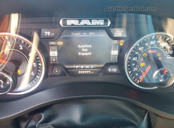 1C6RREFT7RN113396 2024 RAM 1500 Серый Вид щитка приборов