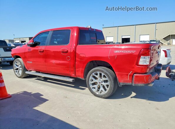 1C6RREFTXMN544582 2021 RAM 1500 Red Հետևի ձախ