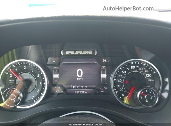 1C6RREJT2RN140254 2024 RAM 1500 Blue Rear seats view