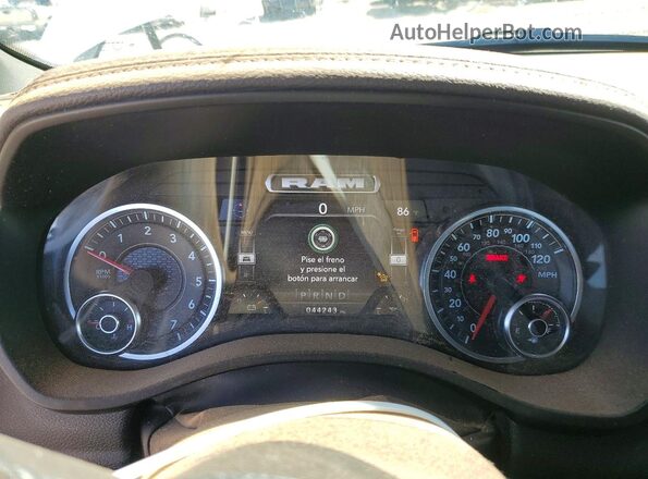 1C6RREJT2RN220038 2024 RAM 1500 Белый Вид щитка приборов