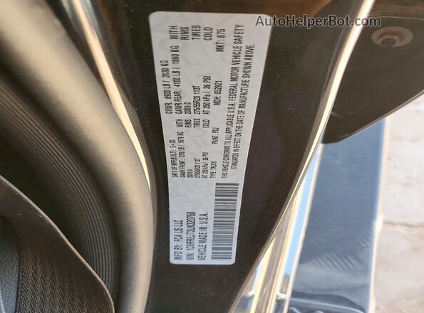 1C6RREJT3LN320768 2020 RAM 1500 Black Vista de la etiqueta del VIN