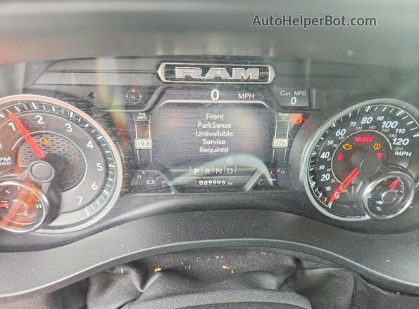 1C6RRFDG5LN320307 2020 RAM 1500 Blue Vista del cuadro de instrumentos