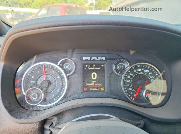 1C6RRFFG5RN160435 2024 RAM 1500 Black ხელსაწყოთა პანელის ხედი