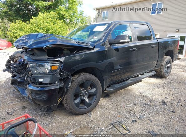 1C6RRFFG6KN845484 2019 RAM 1500 Black წინა მარცხენა ხედი სამი მეოთხედიდან