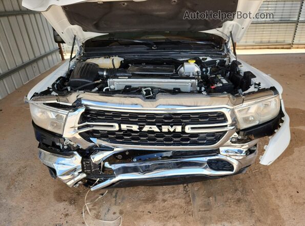 1C6RRFFGXNN287997 2022 RAM 1500 White VIN sticker view