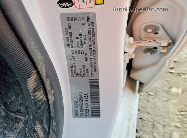 1C6RRFGG2SN604018 2025 RAM 1500 White VIN կոդի պիտակի տեսք