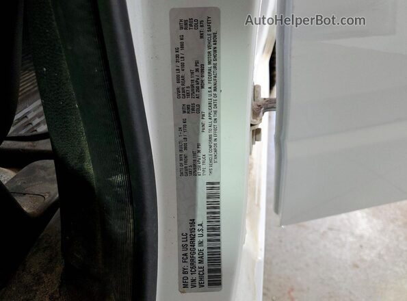 1C6RRFGG4RN215164 2024 RAM 1500 White VIN sticker view