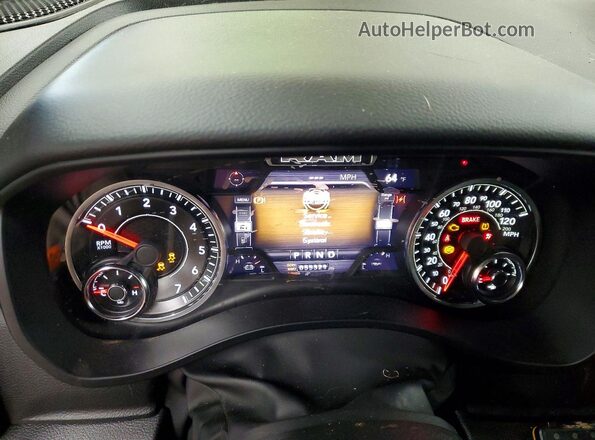 1C6SRFBT2NN236384 2022 RAM 1500 Черный Вид щитка приборов