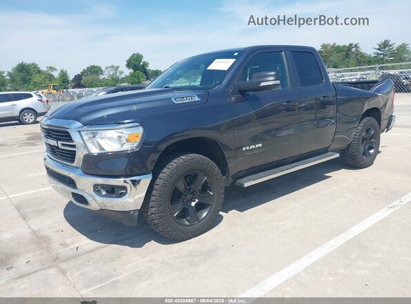 1C6SRFBT4MN559608 2021 RAM 1500 Black Առջևի ձախ երեք քառորդ տեսարան