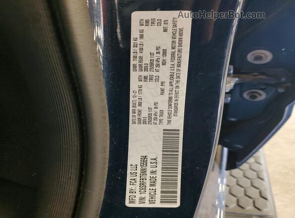 1C6SRFBT6NN155694 2022 RAM 1500 Blue Vista del compartimento del motor