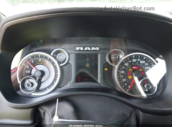 1C6SRFBT9KN555454 2019 RAM 1500 Red უკანა სავარძლების ხედი