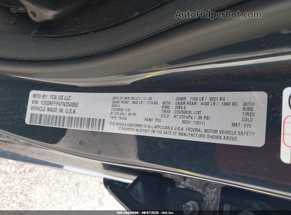 1C6SRFFP4TN254850 2026 RAM 1500 Gray 
