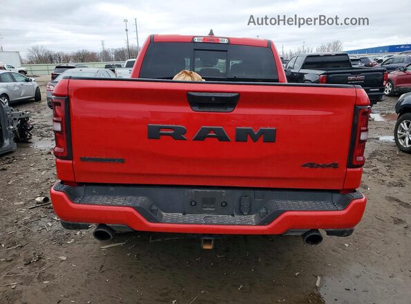 1C6SRFFPXSN760620 2025 RAM 1500 Red Вид ззаду