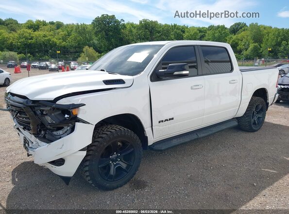 1C6SRFFT0MN549944 2021 RAM 1500 White Առջևի ձախ երեք քառորդ տեսարան