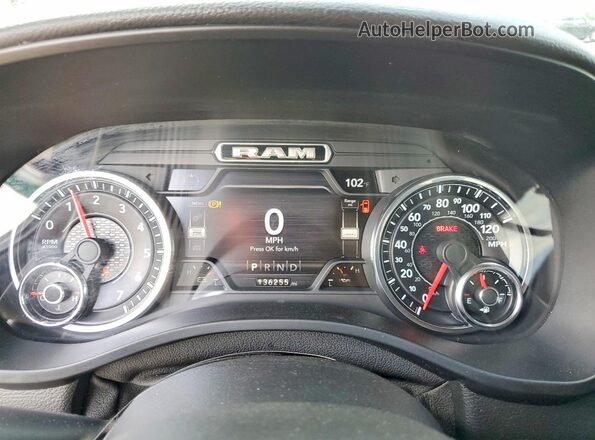 1C6SRFFT1MN513289 2021 RAM 1500 Black Սարքավորումների վահանակի տեսք