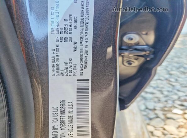 1C6SRFFT1NN386626 2022 RAM 1500 Gray 