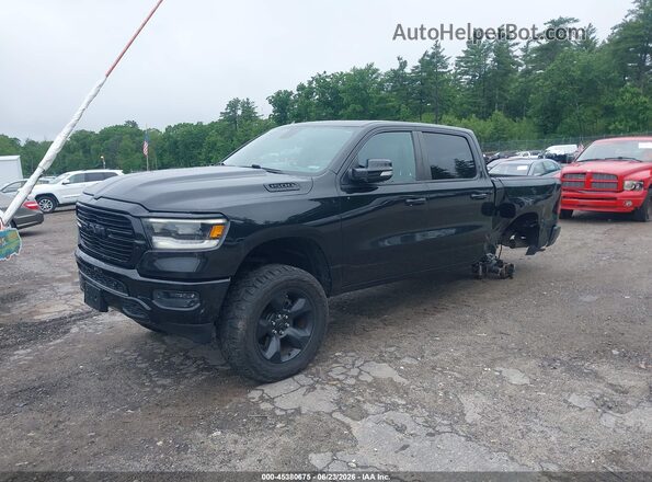 1C6SRFFT2KN732677 2019 RAM 1500 Black Առջևի ձախ երեք քառորդ տեսարան