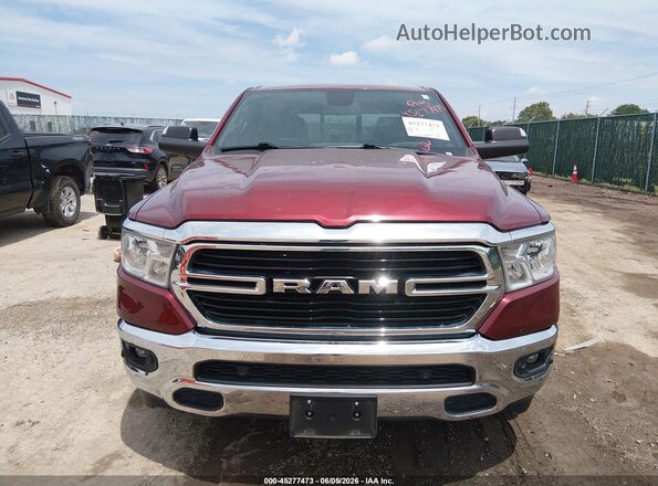 1C6SRFFT3KN561485 2019 RAM 1500 Red ხელსაწყოთა პანელის ხედი