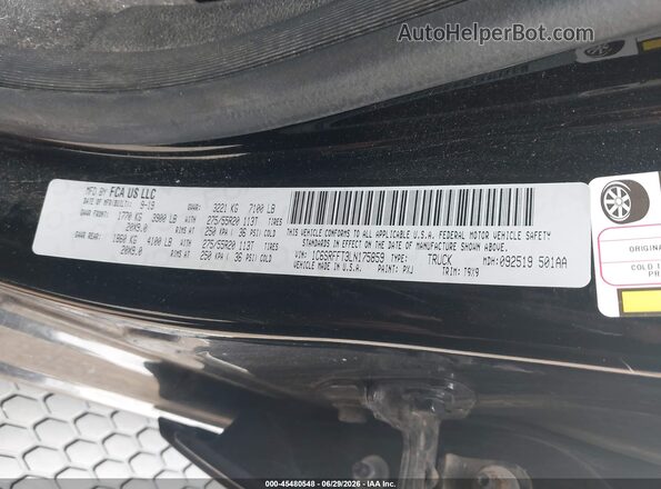 1C6SRFFT3LN175859 2020 RAM 1500 Black Engine compartment view