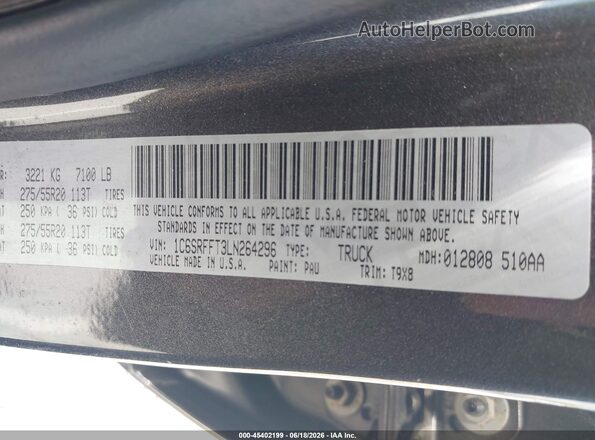 1C6SRFFT3LN264296 2020 RAM 1500 Gray Engine compartment view