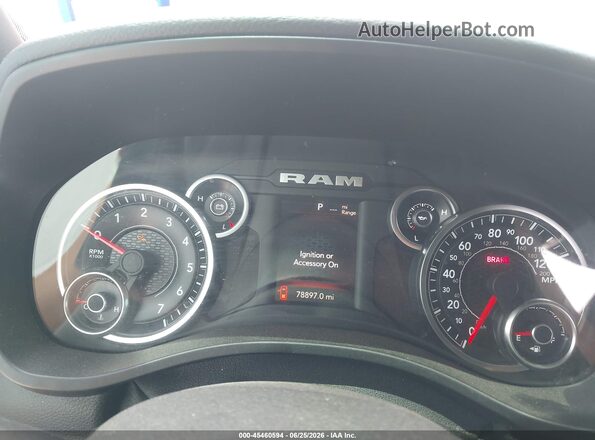1C6SRFFT4KN649901 2019 RAM 1500 Red Rear seats view