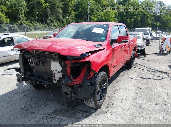 1C6SRFFT4LN185073 2020 RAM 1500 Red წინა მარცხენა ხედი სამი მეოთხედიდან