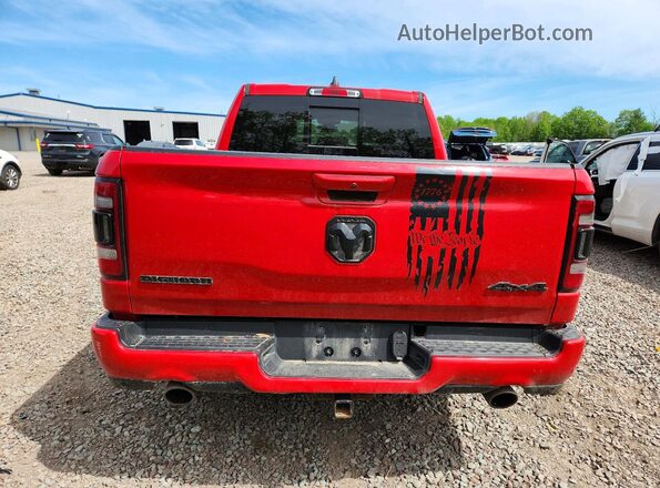 1C6SRFFT4MN674297 2021 RAM 1500 Red Հետևի տեսք