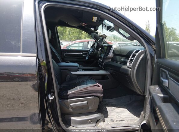 1C6SRFFT6KN533034 2019 RAM 1500 Black წინა სალონის ხედი