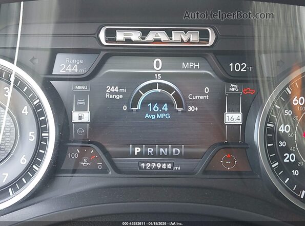 1C6SRFFT7KN608727 2019 RAM 1500 Gray Հետևի նստատեղերի տեսք