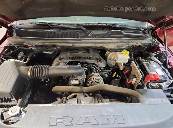 1C6SRFFT7KN734229 2019 RAM 1500 Red Rear interior view