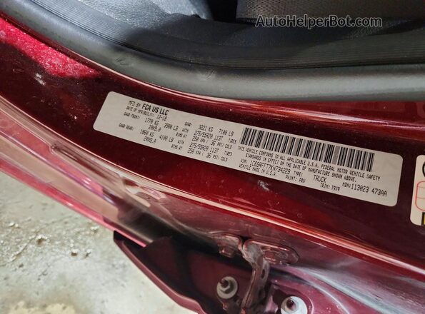 1C6SRFFT7KN734229 2019 RAM 1500 Red Engine compartment view