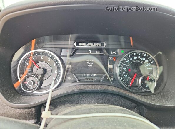1C6SRFFT7LN378527 2020 RAM 1500 Black Widok zestawu wskaźników