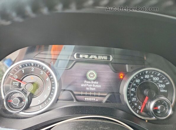 1C6SRFFTXLN135486 2020 RAM 1500 Black Вид щитка приладів