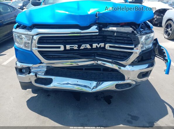 1C6SRFFTXMN520791 2021 RAM 1500 Blue Widok z przodu