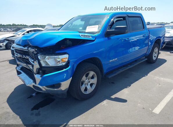 1C6SRFFTXMN520791 2021 RAM 1500 Blue Przód lewy