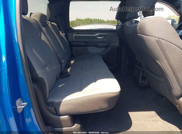 1C6SRFFTXMN520791 2021 RAM 1500 Blue Widok naklejki z numerem VIN
