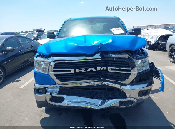 1C6SRFFTXMN520791 2021 RAM 1500 Blue Widok zestawu wskaźników