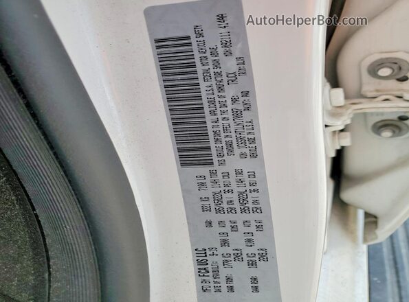 1C6SRFHT1LN170897 2020 RAM 1500 White ძრავის განყოფილების ხედი