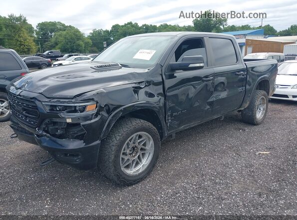 1C6SRFHT1MN652528 2021 RAM 1500 Black Առջևի ձախ երեք քառորդ տեսարան