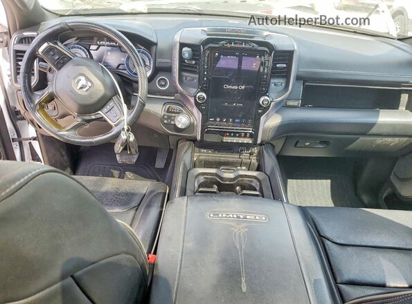 1C6SRFHT2KN682733 2019 RAM 1500 White Dashboard view